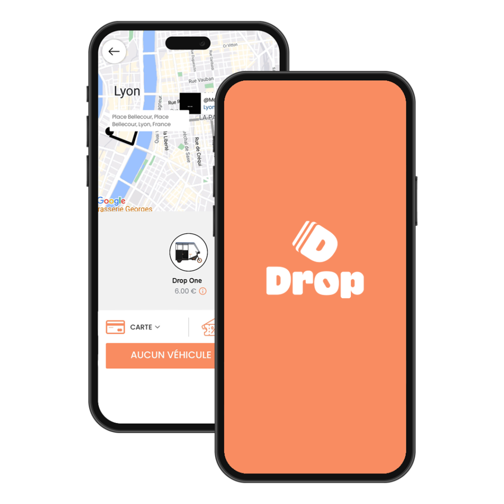 Téléphone appli drop